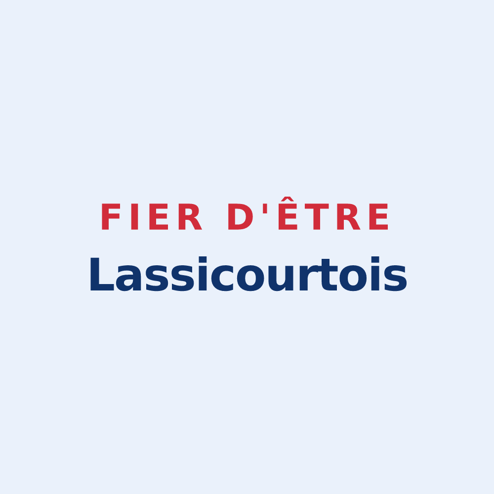 Sticker « Fier d'être Lassicourtois » — design pour Lassicourt
