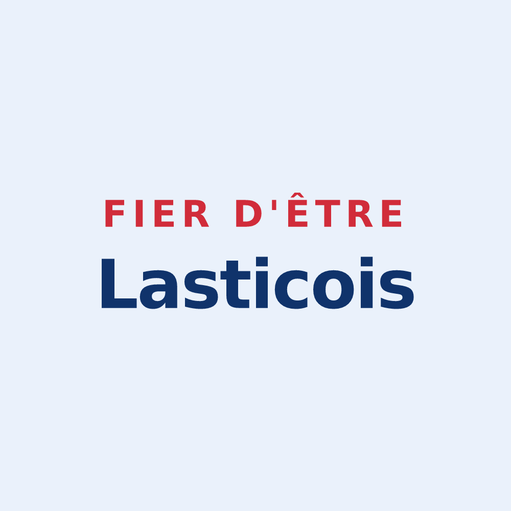 Sticker « Fier d'être Lasticois » — design pour Lastic