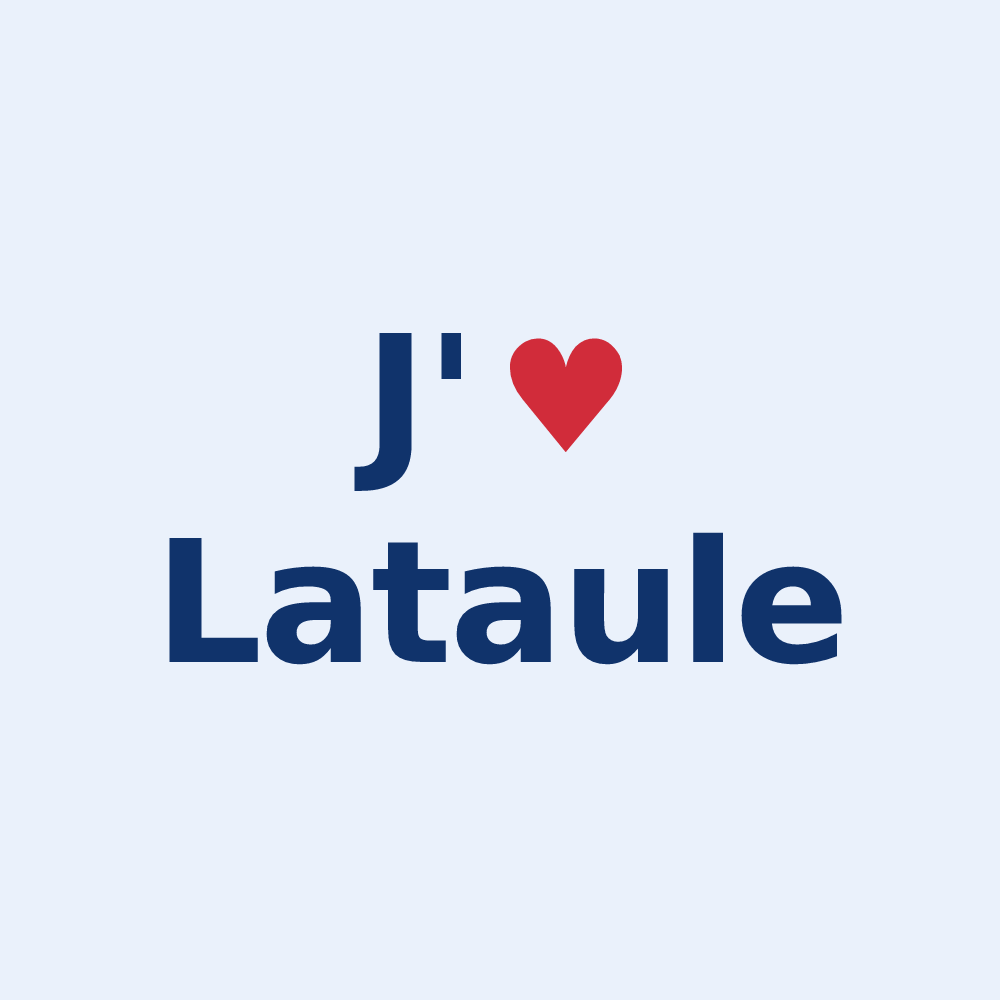Sticker personnalisé Lataule — design J'aime Lataule