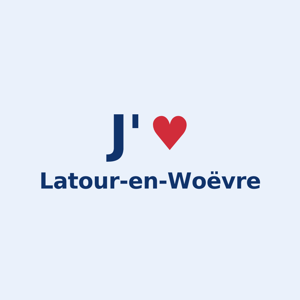 Sticker personnalisé Latour-en-Woëvre — design J'aime Latour-en-Woëvre