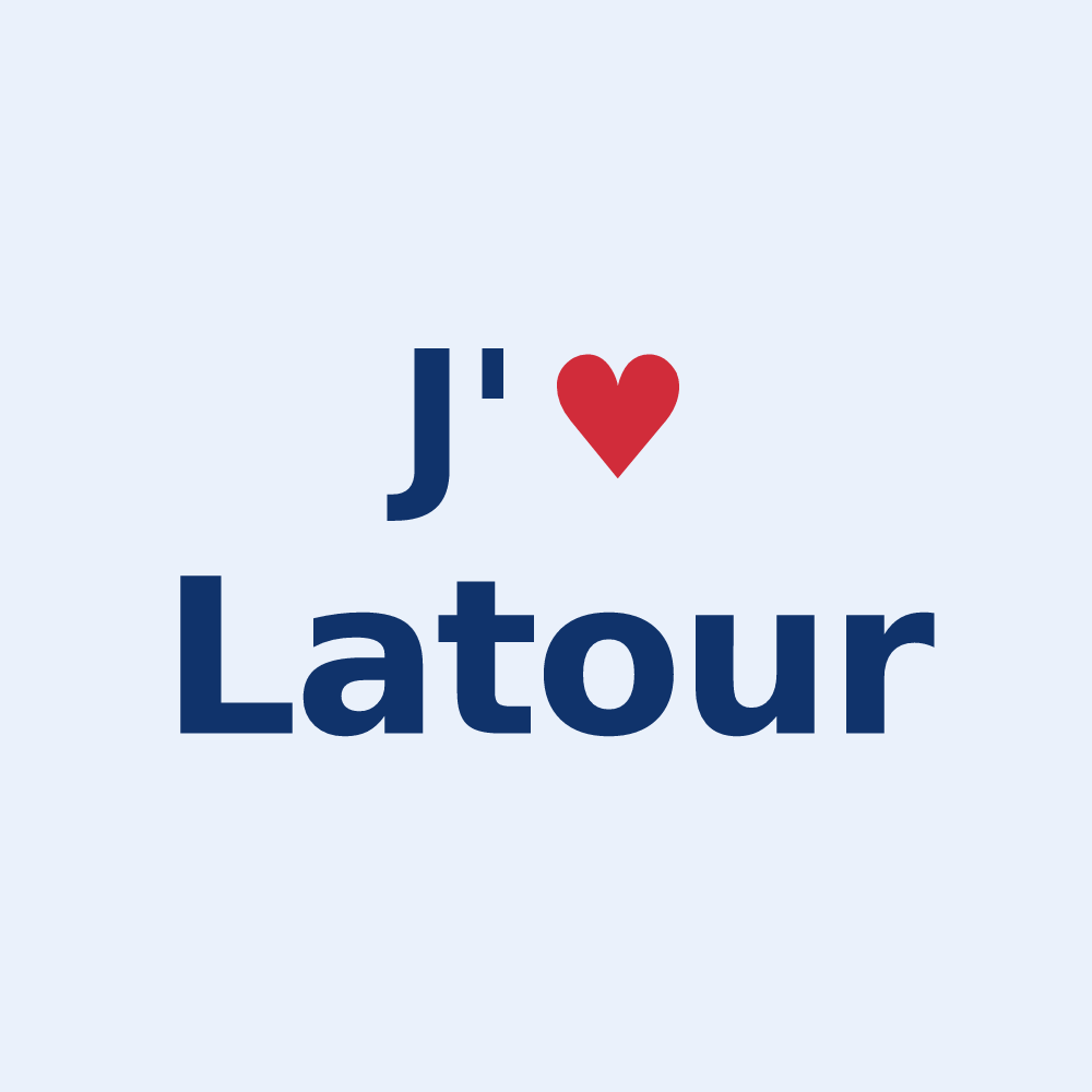 Sticker personnalisé Latour — design J'aime Latour