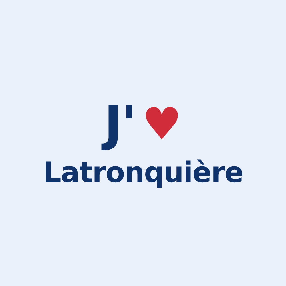 Sticker personnalisé Latronquière — design J'aime Latronquière