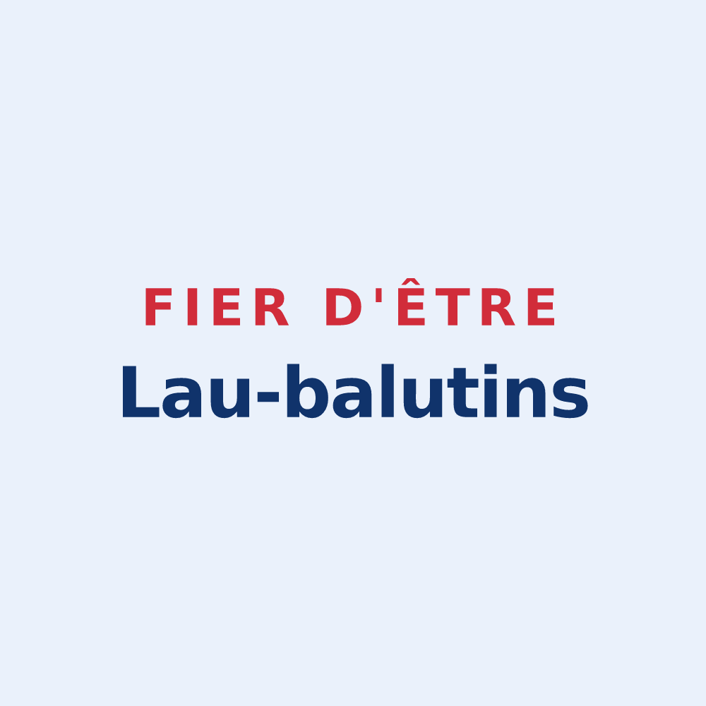 Sticker « Fier d'être Lau-balutins » — design pour Lau-Balagnas