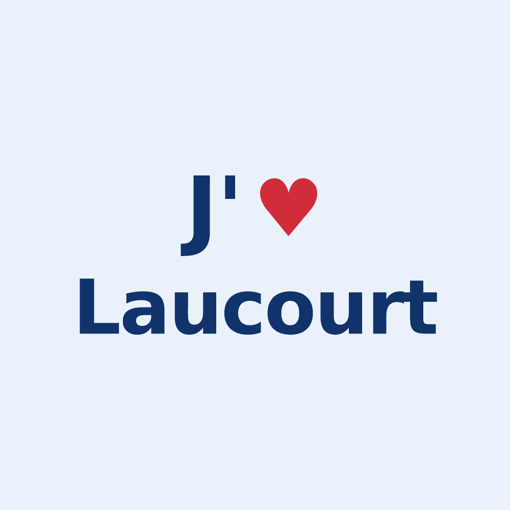 Sticker personnalisé Laucourt — design J'aime Laucourt
