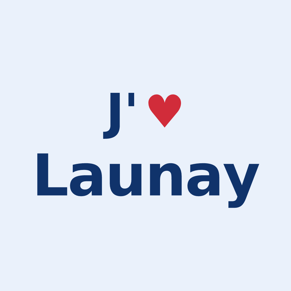 Sticker personnalisé Launay — design J'aime Launay