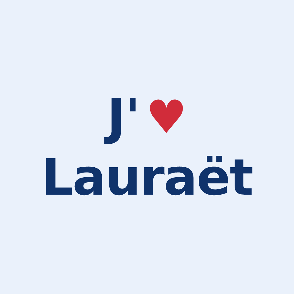 Sticker personnalisé Lauraët — design J'aime Lauraët
