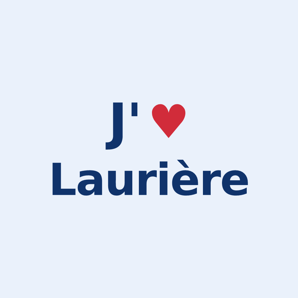 Sticker personnalisé Laurière — design J'aime Laurière