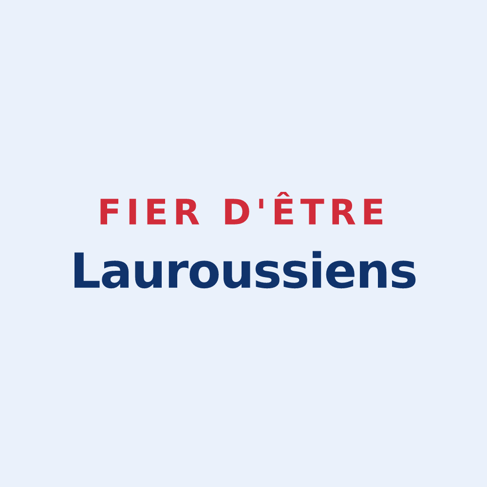 Sticker « Fier d'être Lauroussiens » — design pour Lauroux