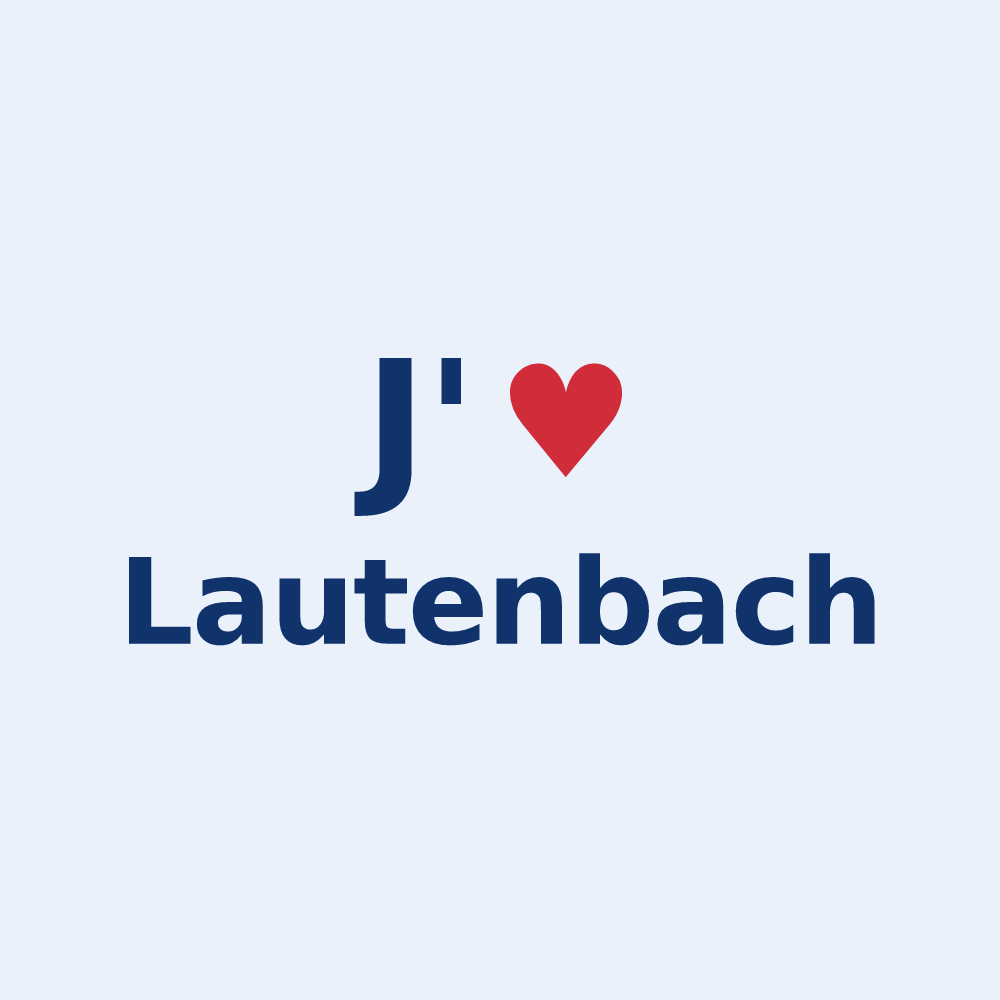 Sticker personnalisé Lautenbach — design J'aime Lautenbach