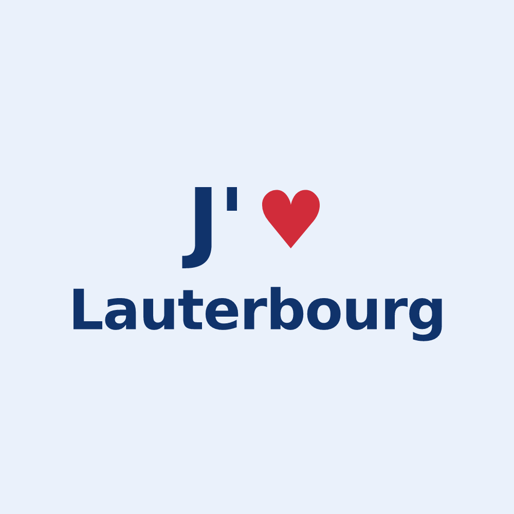 Sticker personnalisé Lauterbourg — design J'aime Lauterbourg