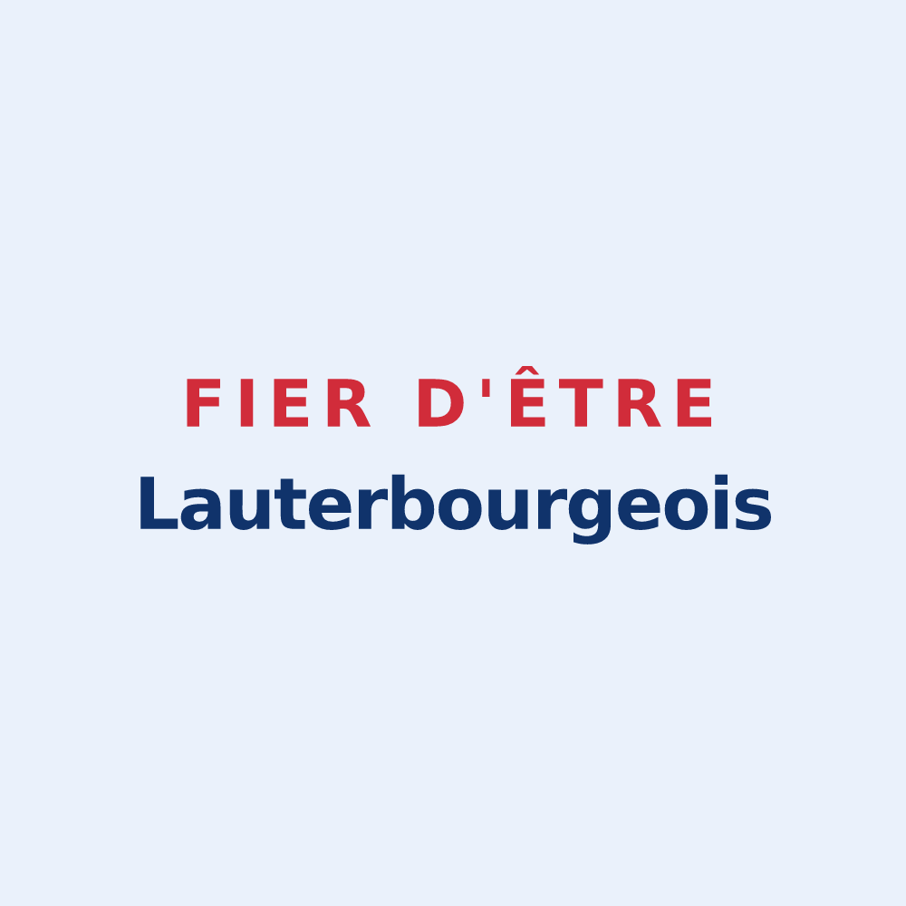Sticker « Fier d'être Lauterbourgeois » — design pour Lauterbourg