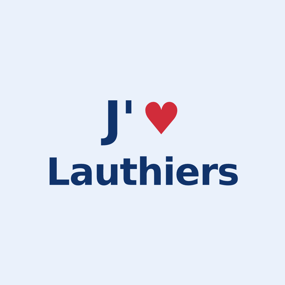 Sticker personnalisé Lauthiers — design J'aime Lauthiers