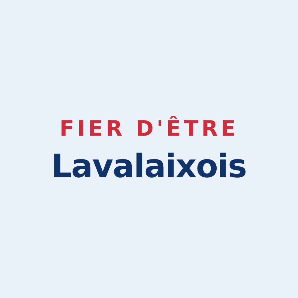 Sticker « Fier d'être Lavalaixois » — design pour Laval-d'Aix