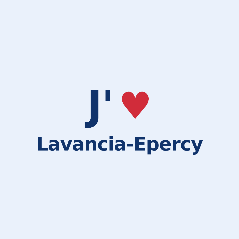 Sticker personnalisé Lavancia-Epercy — design J'aime Lavancia-Epercy