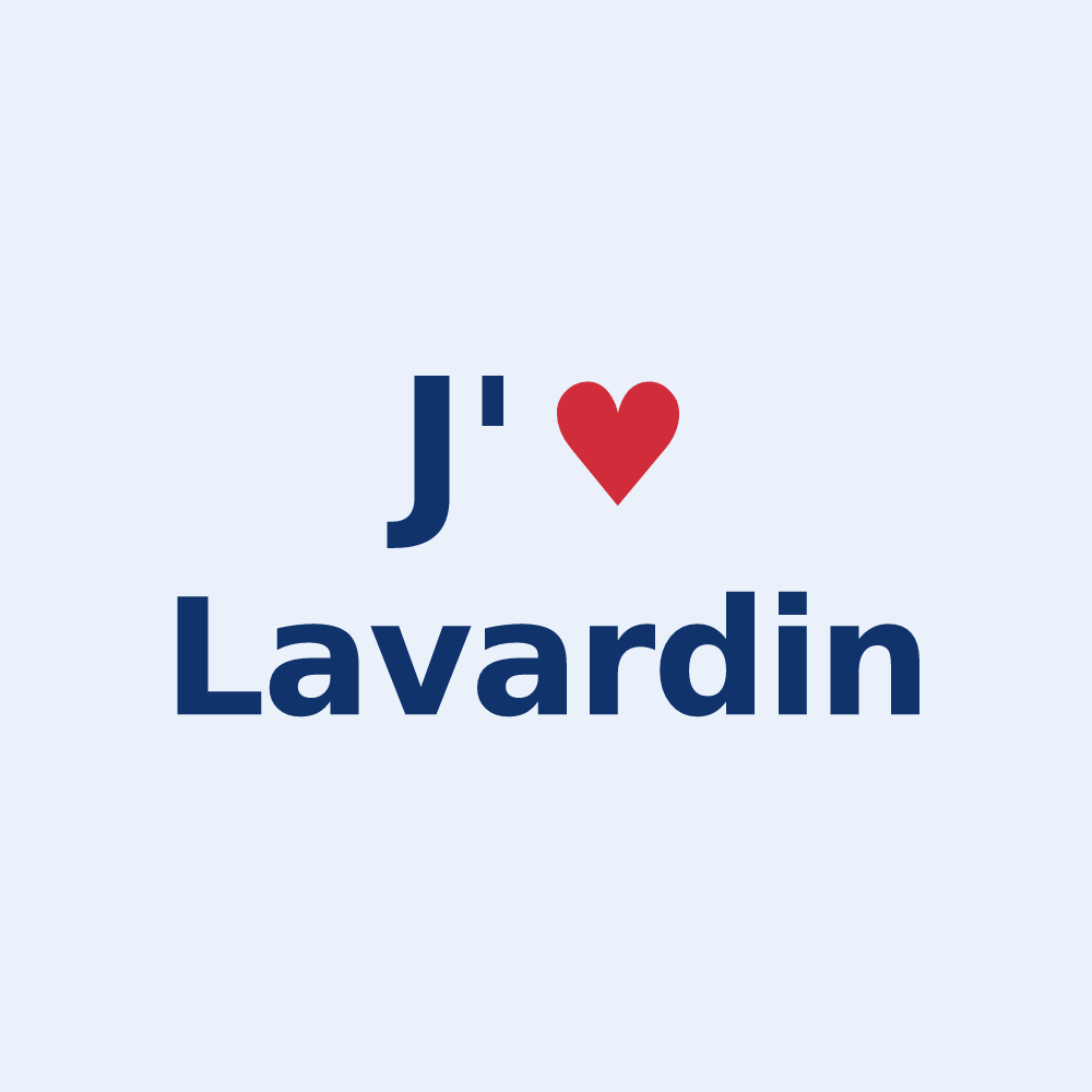 Sticker personnalisé Lavardin — design J'aime Lavardin