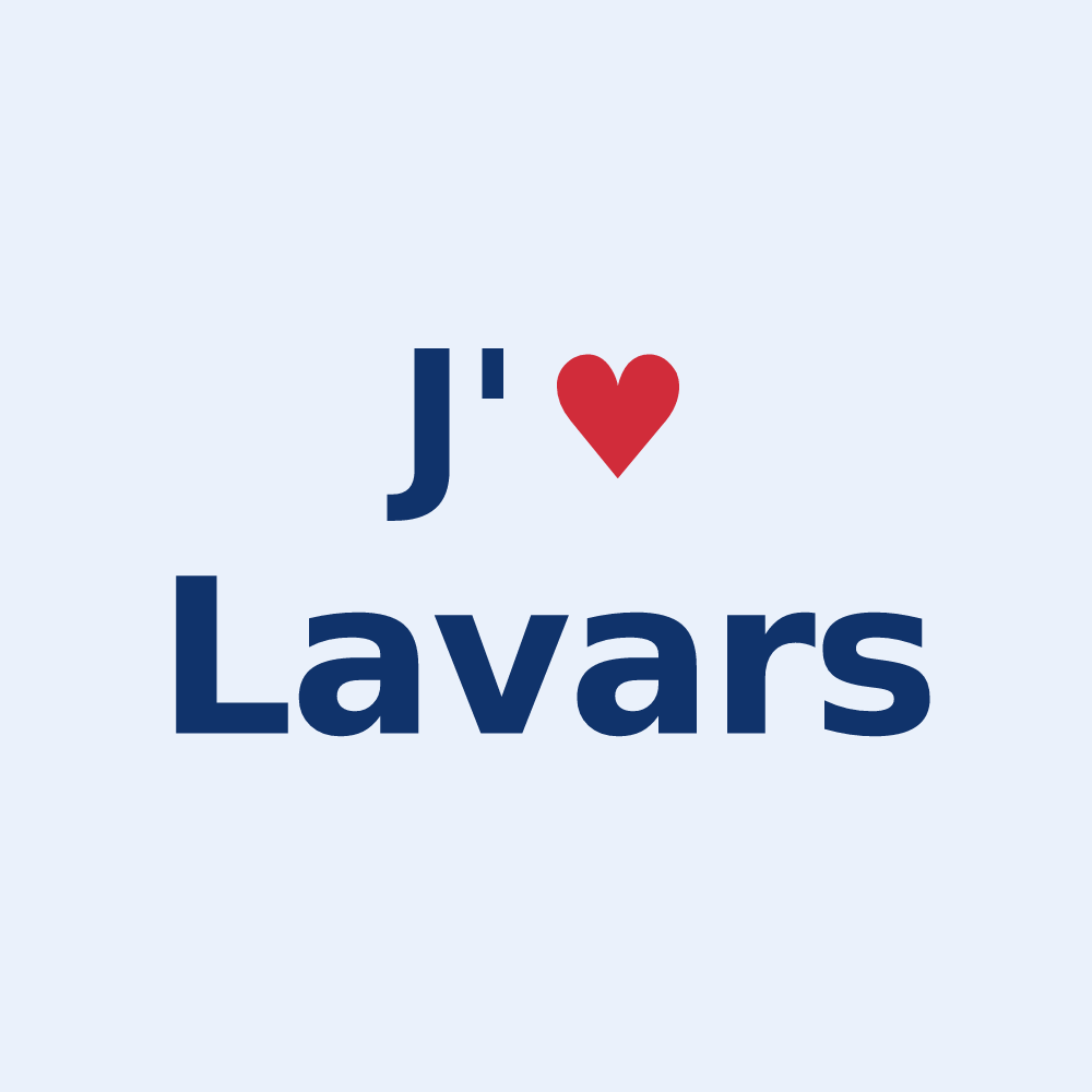 Sticker personnalisé Lavars — design J'aime Lavars