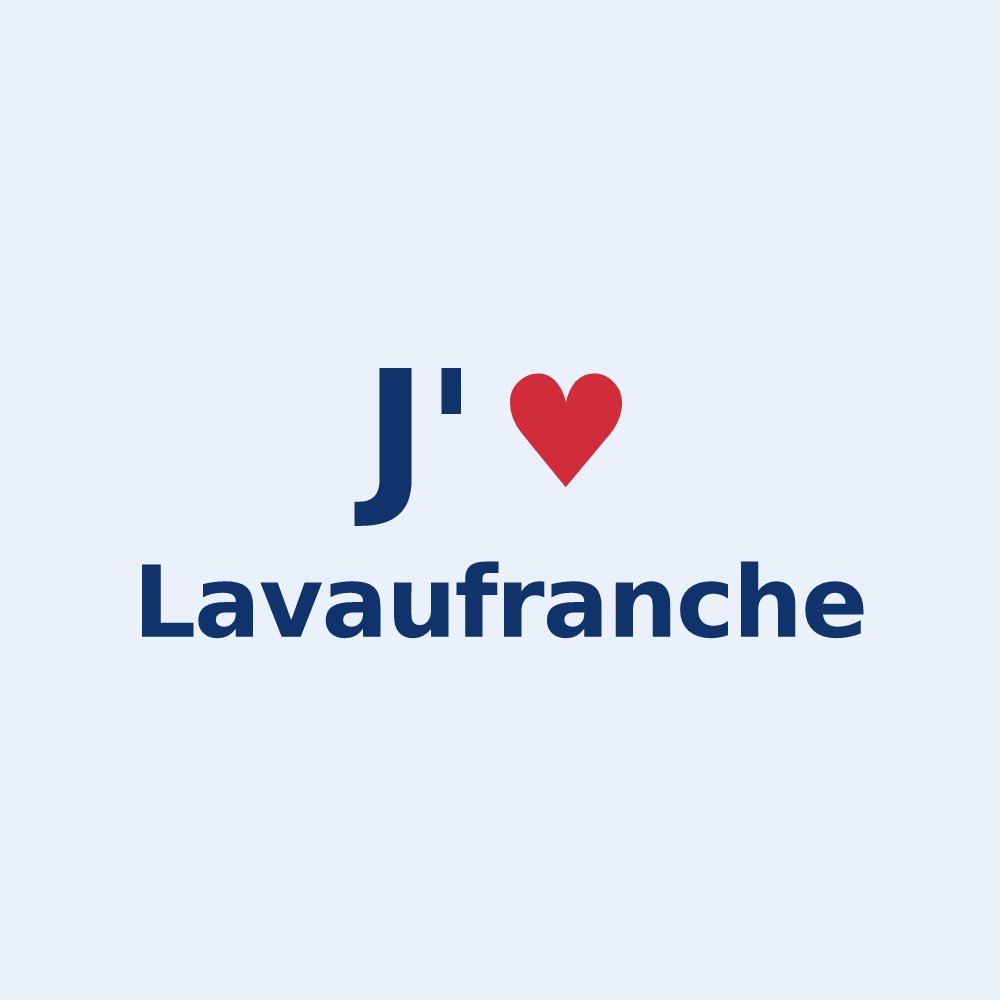 Sticker personnalisé Lavaufranche — design J'aime Lavaufranche