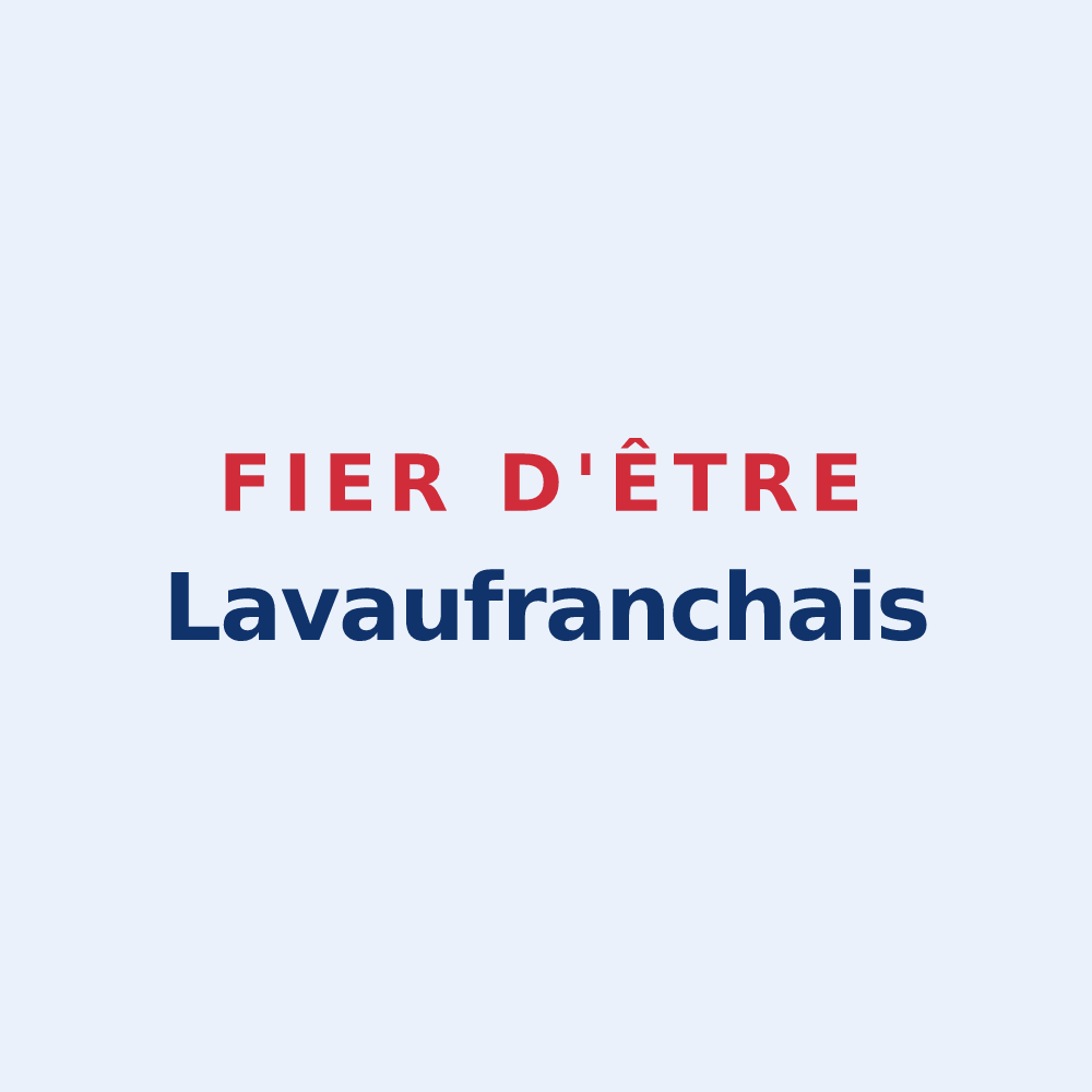 Sticker « Fier d'être Lavaufranchais » — design pour Lavaufranche
