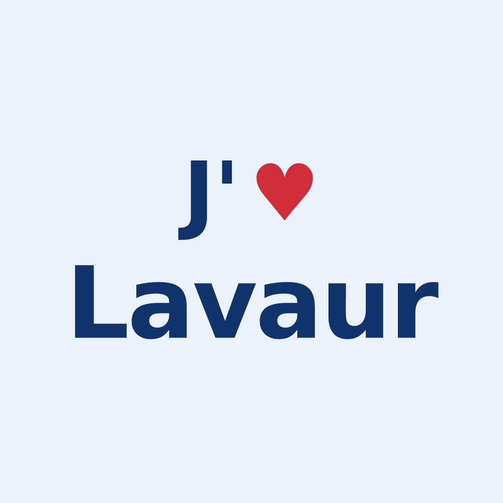 Sticker personnalisé Lavaur — design J'aime Lavaur