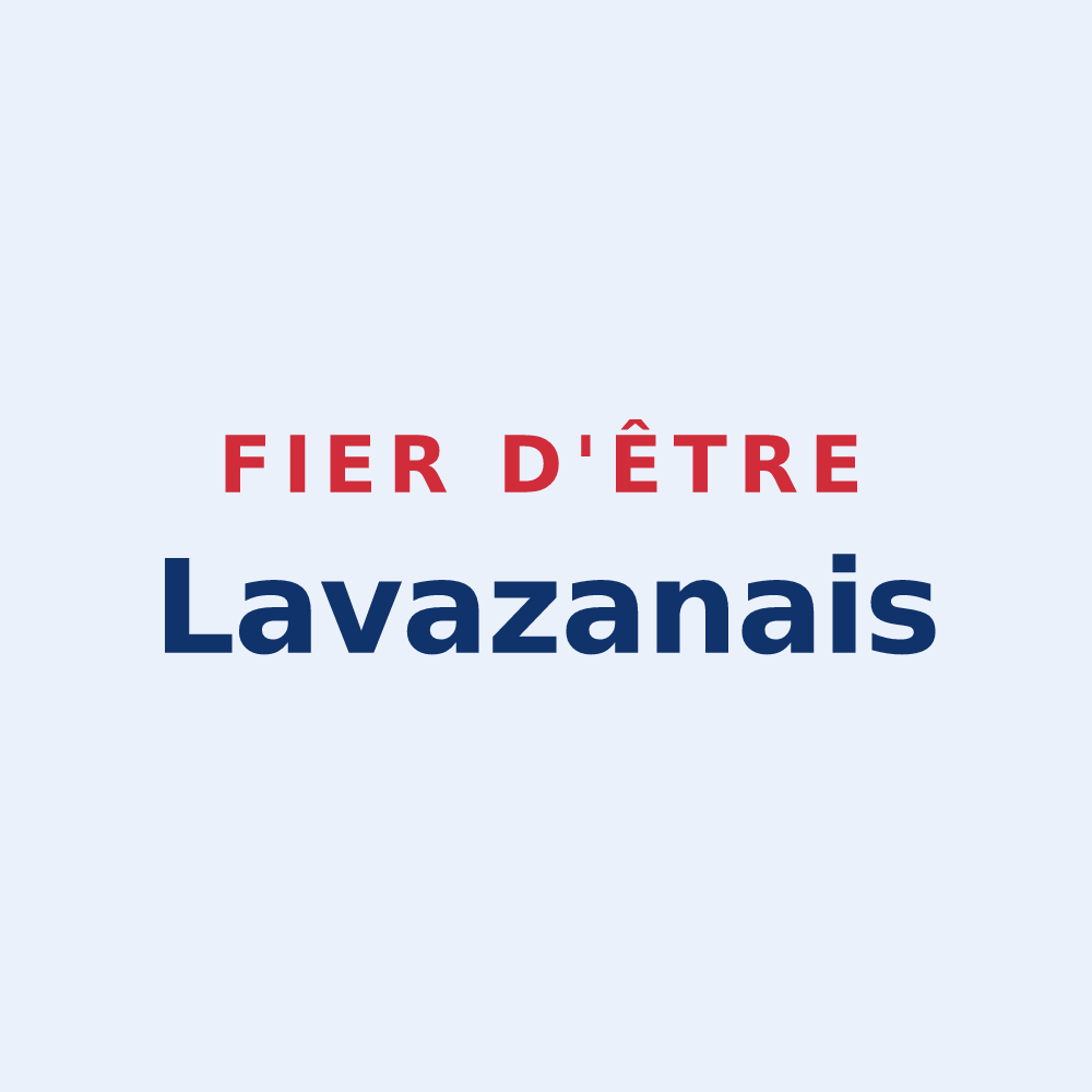 Sticker « Fier d'être Lavazanais » — design pour Lavazan