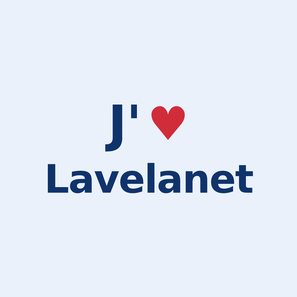 Sticker personnalisé Lavelanet — design J'aime Lavelanet