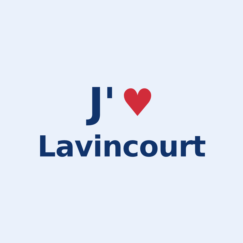 Sticker personnalisé Lavincourt — design J'aime Lavincourt