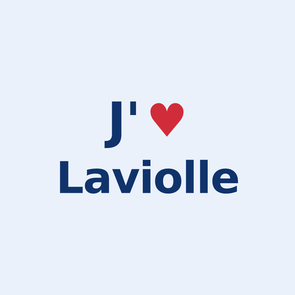 Sticker personnalisé Laviolle — design J'aime Laviolle