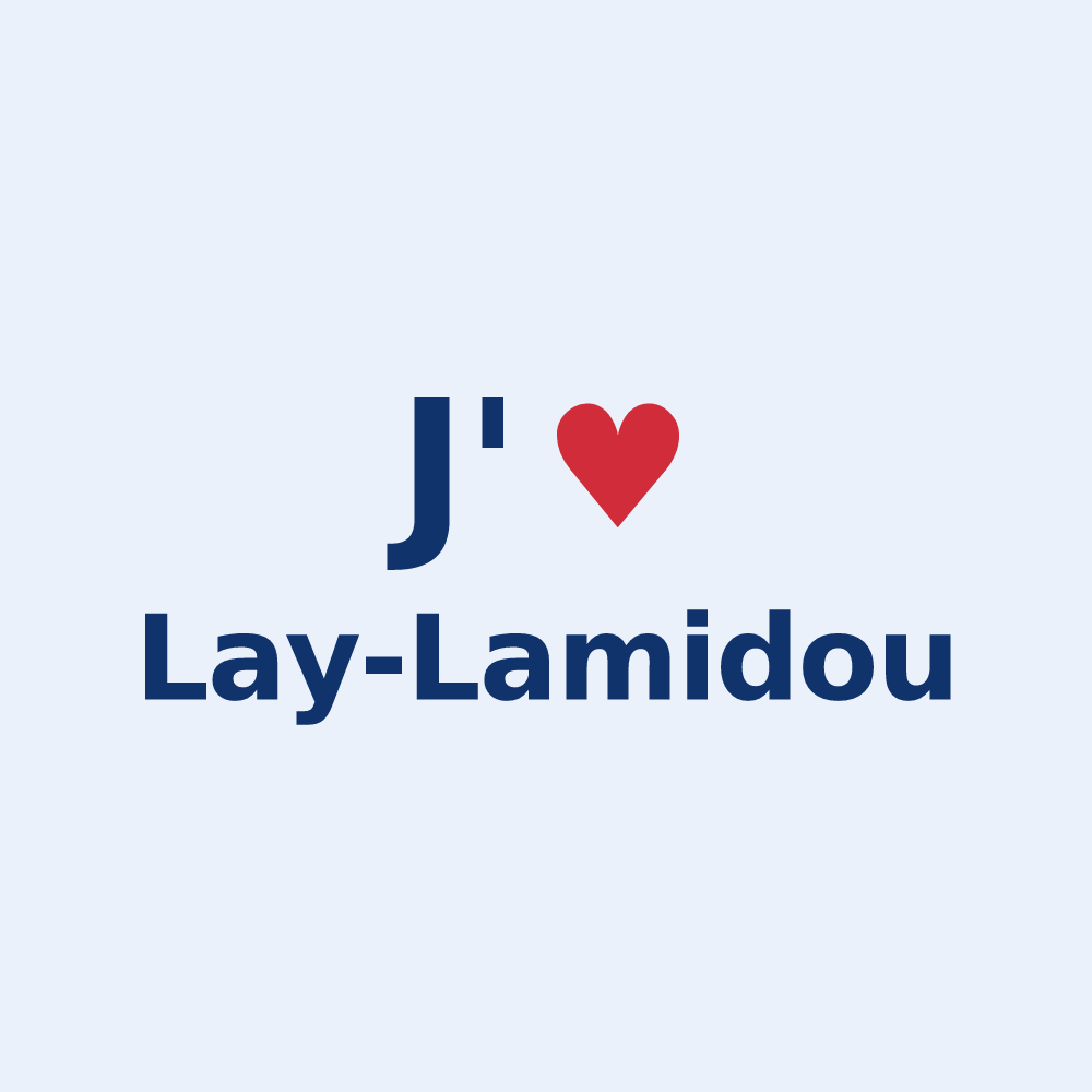 Sticker personnalisé Lay-Lamidou — design J'aime Lay-Lamidou