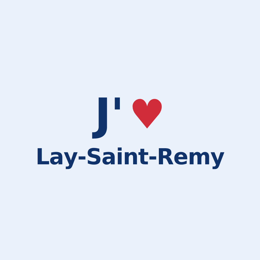 Sticker personnalisé Lay-Saint-Remy — design J'aime Lay-Saint-Remy
