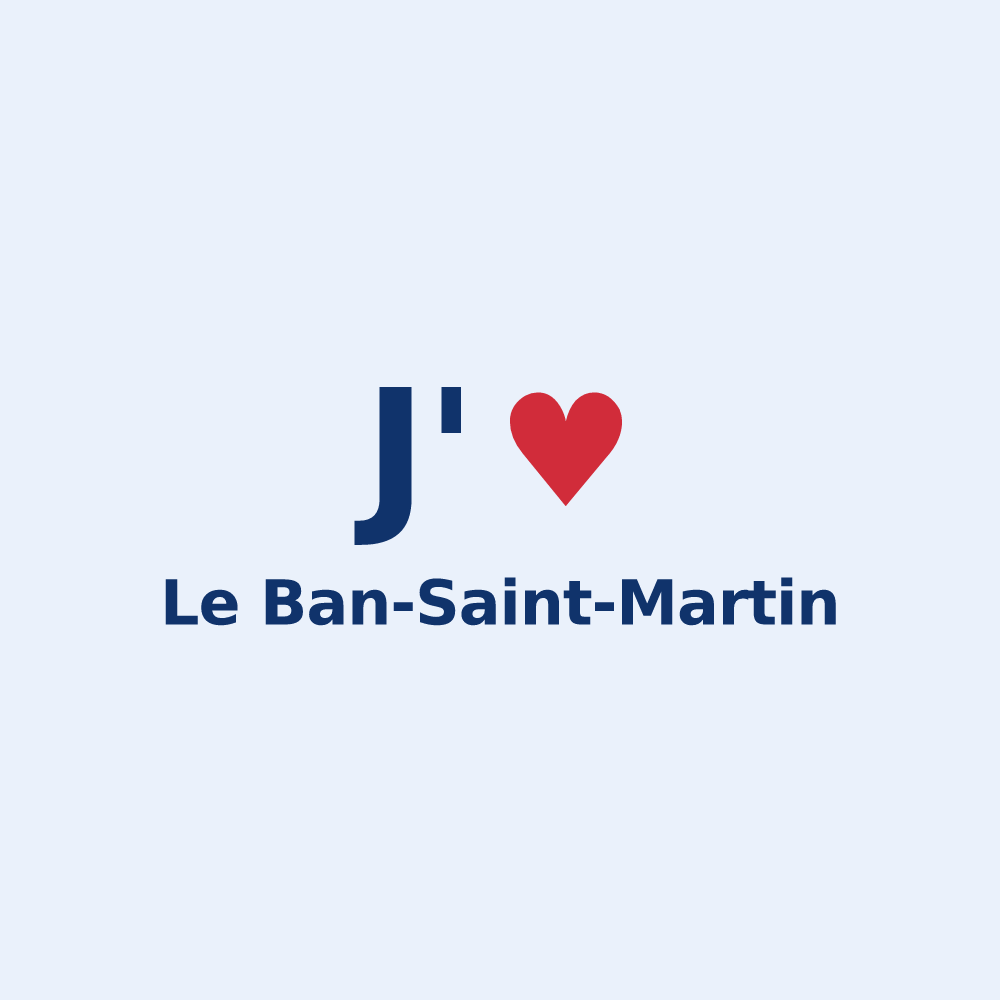 Sticker personnalisé Le Ban-Saint-Martin — design J'aime Le Ban-Saint-Martin