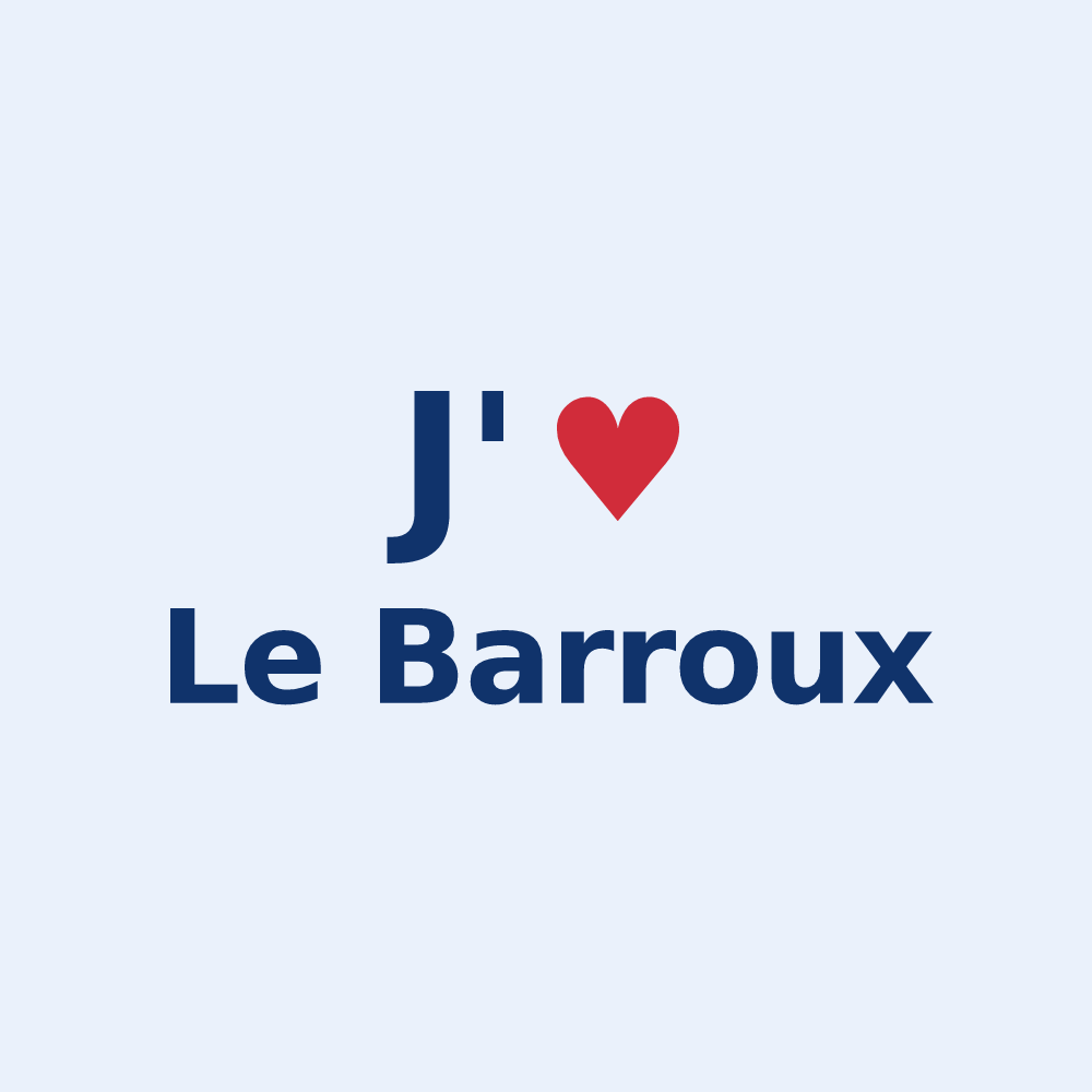 Sticker personnalisé Le Barroux — design J'aime Le Barroux