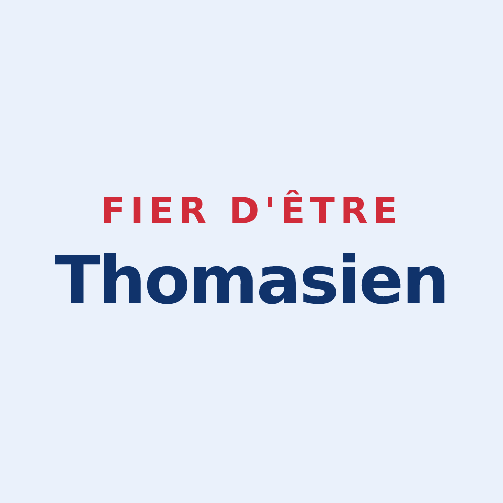 Sticker « Fier d'être Thomasien » — design pour Le Bec-Thomas