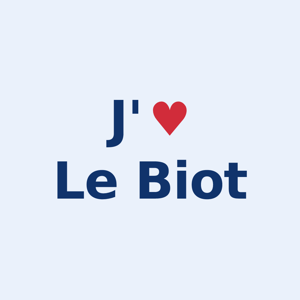 Sticker personnalisé Le Biot — design J'aime Le Biot