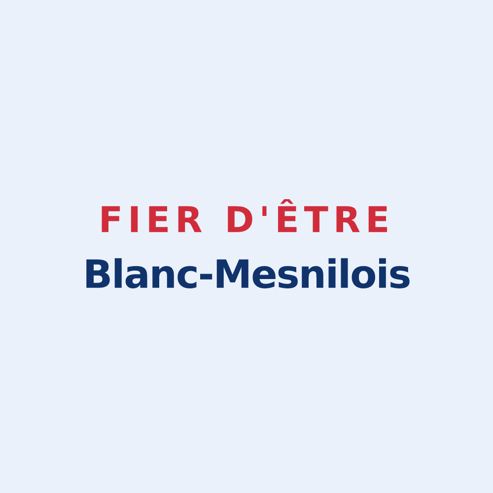 Sticker « Fier d'être Blanc-Mesnilois » — design pour Le Blanc-Mesnil