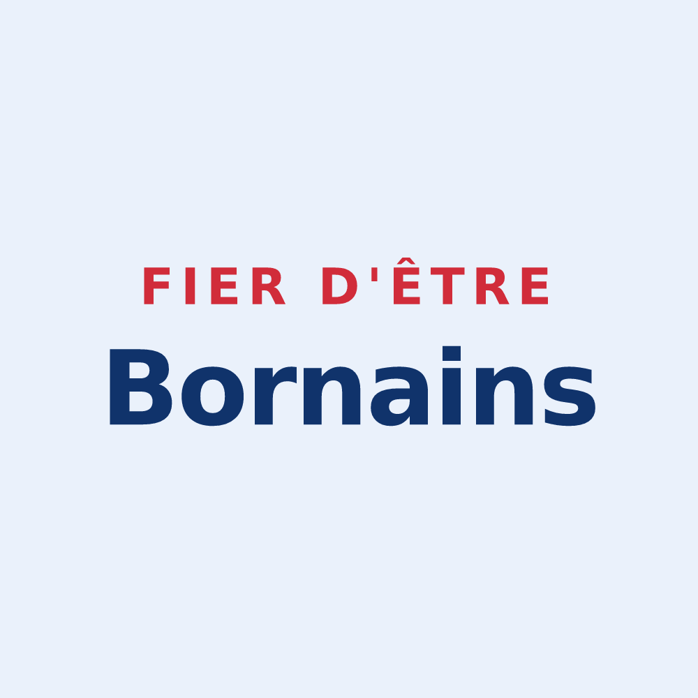 Sticker « Fier d'être Bornains » — design pour Le Born