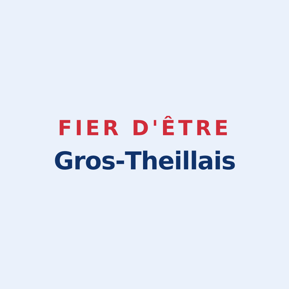 Sticker « Fier d'être Gros-Theillais » — design pour Le Bosc du Theil