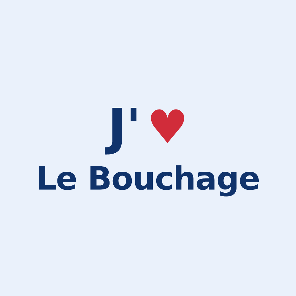 Sticker personnalisé Le Bouchage — design J'aime Le Bouchage