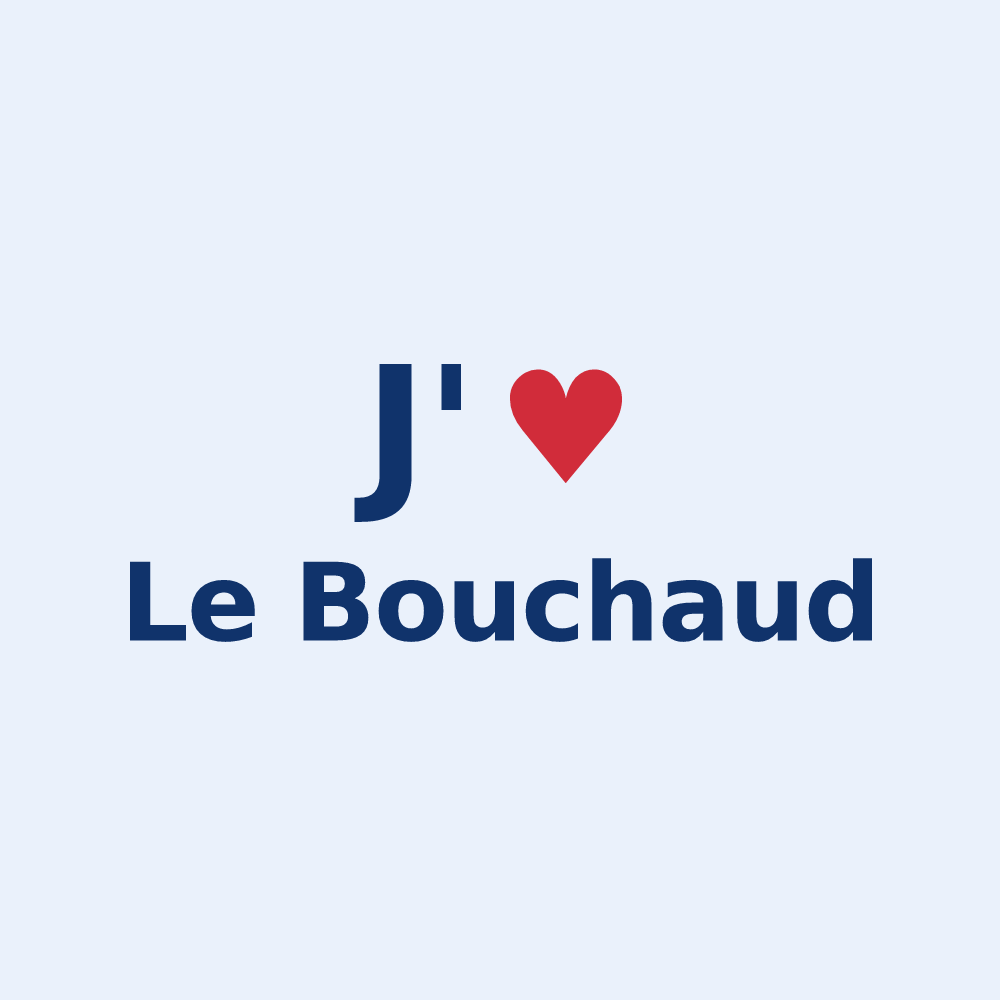 Sticker personnalisé Le Bouchaud — design J'aime Le Bouchaud