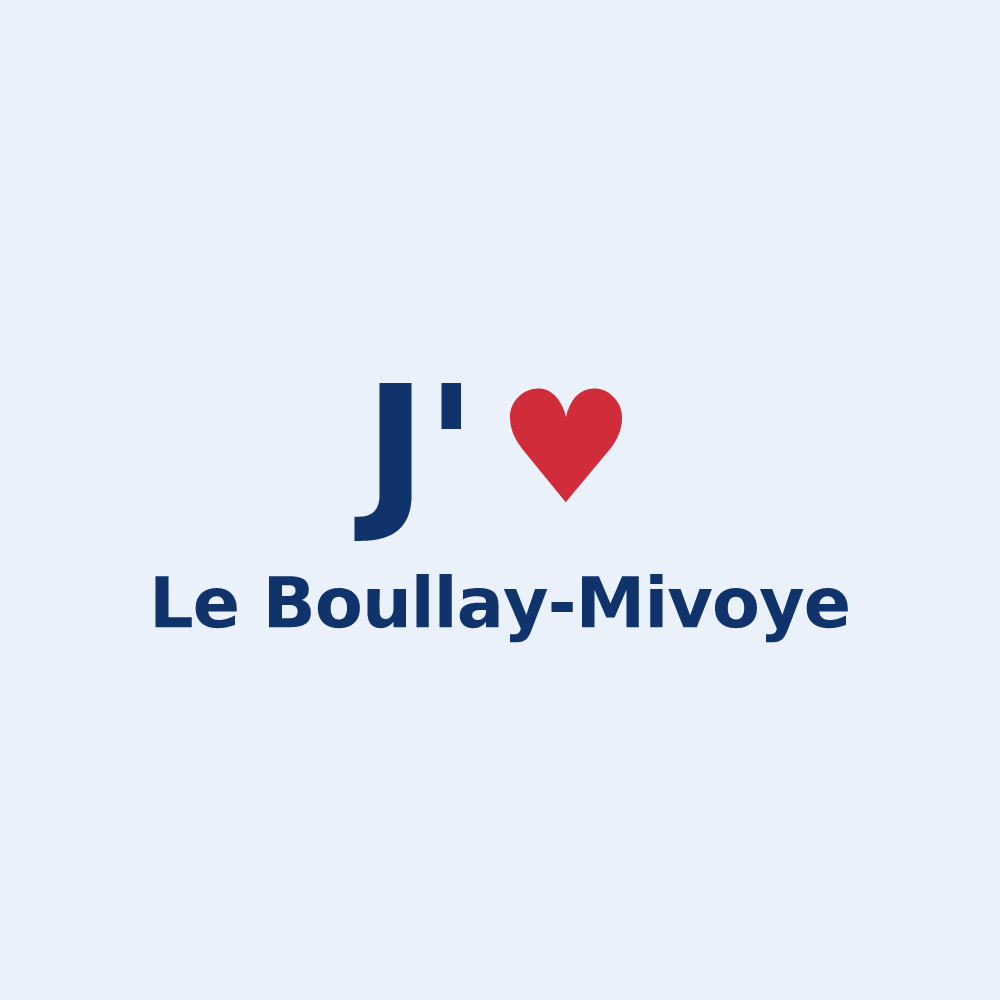 Sticker personnalisé Le Boullay-Mivoye — design J'aime Le Boullay-Mivoye