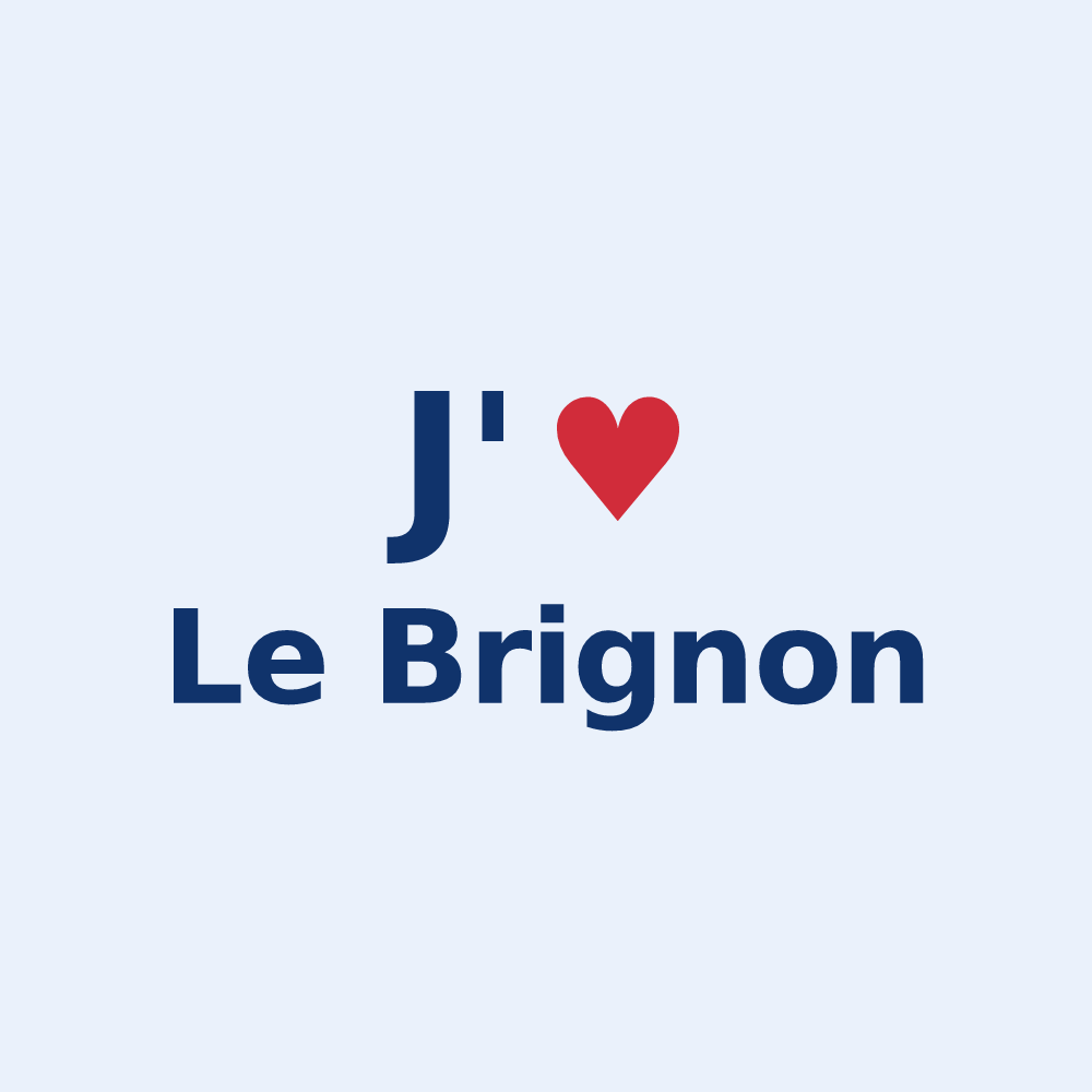 Sticker personnalisé Le Brignon — design J'aime Le Brignon