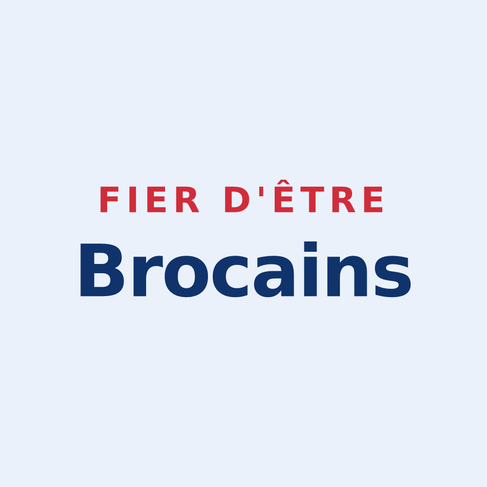 Sticker « Fier d'être Brocains » — design pour Le Broc