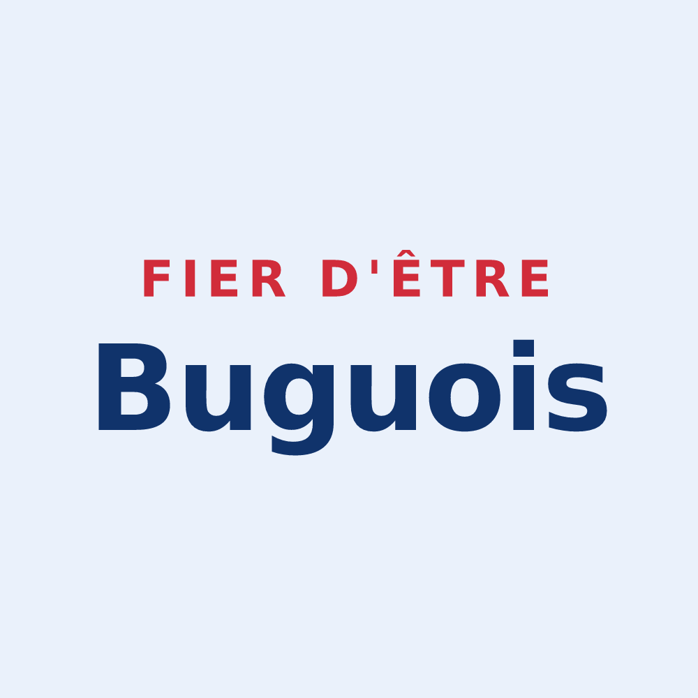 Sticker « Fier d'être Buguois » — design pour Le Bugue