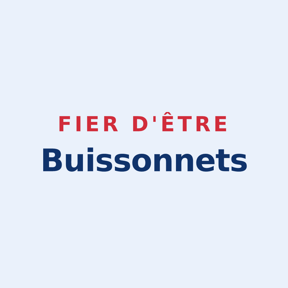Sticker « Fier d'être Buissonnets » — design pour Le Buisson