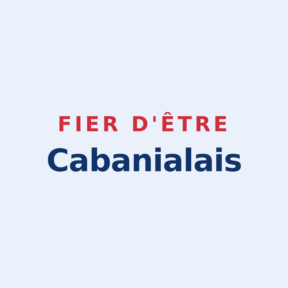 Sticker « Fier d'être Cabanialais » — design pour Le Cabanial