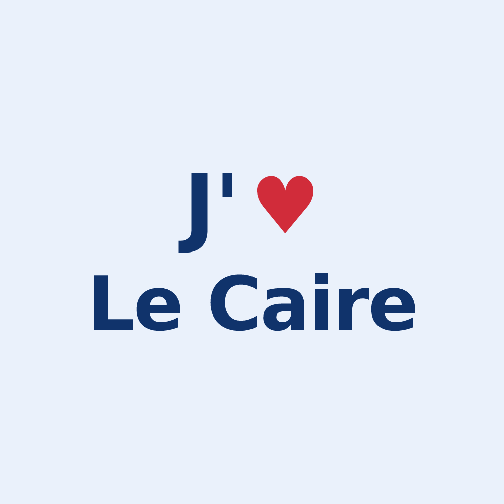 Sticker personnalisé Le Caire — design J'aime Le Caire