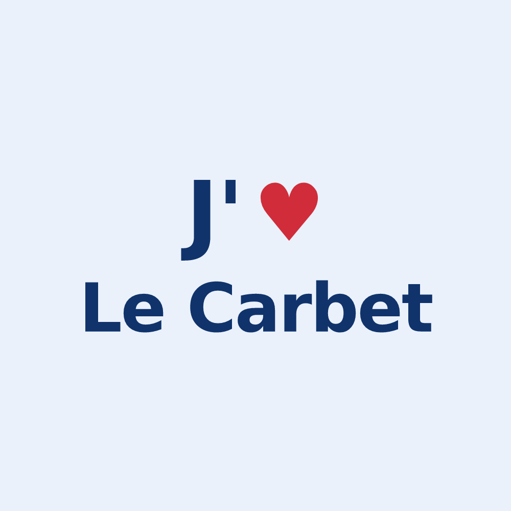 Sticker personnalisé Le Carbet — design J'aime Le Carbet