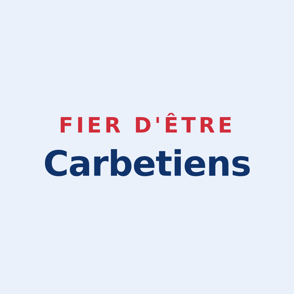 Sticker « Fier d'être Carbetiens » — design pour Le Carbet