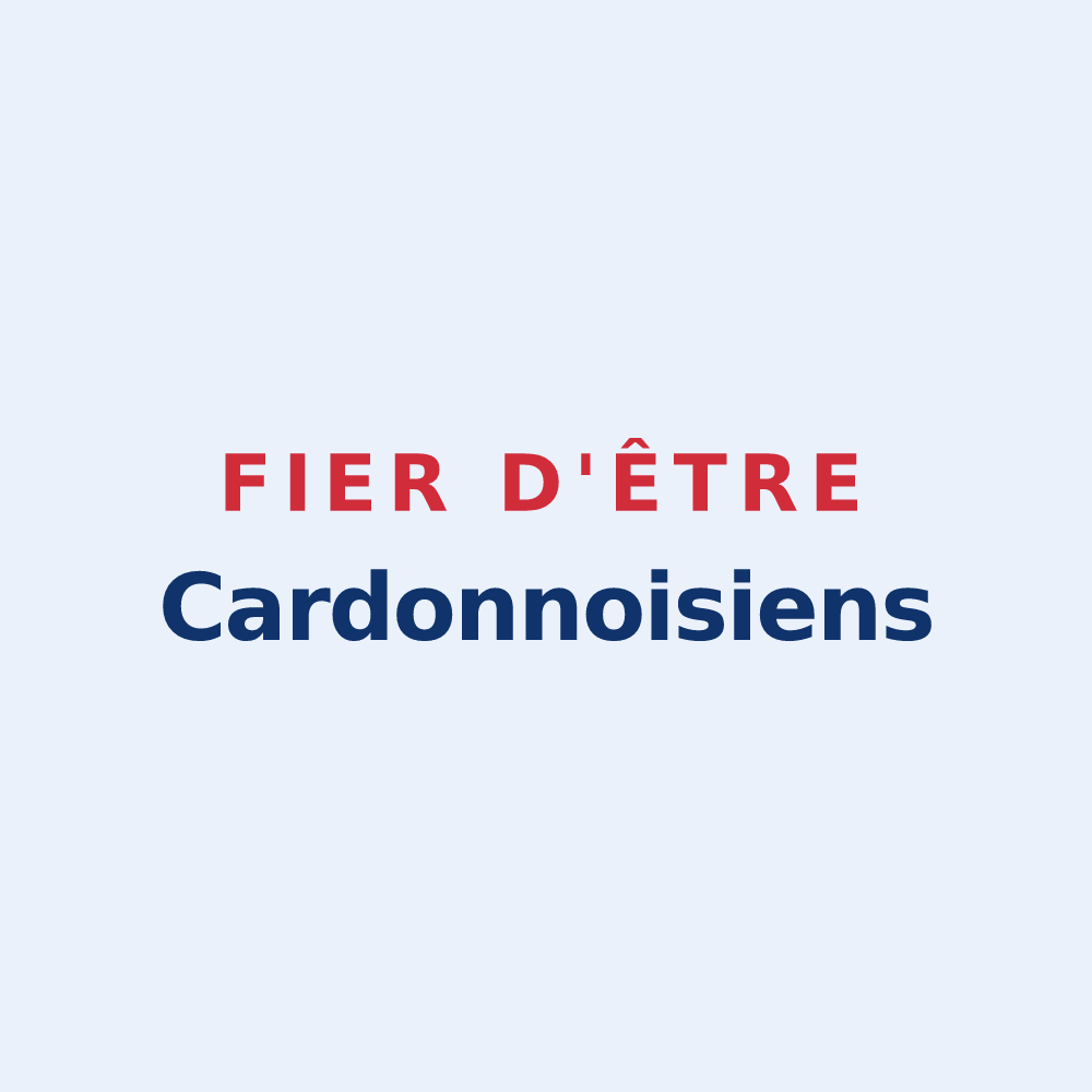 Sticker « Fier d'être Cardonnoisiens » — design pour Le Cardonnois