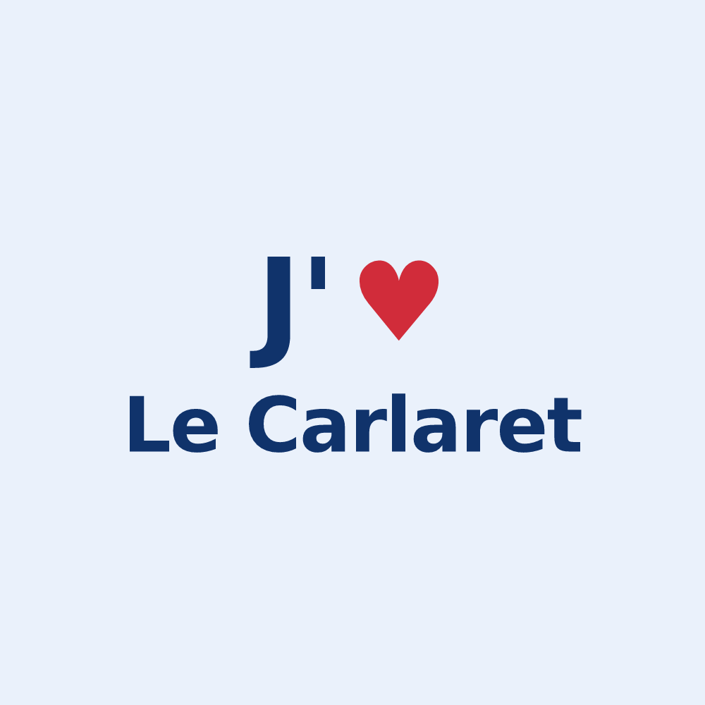 Sticker personnalisé Le Carlaret — design J'aime Le Carlaret