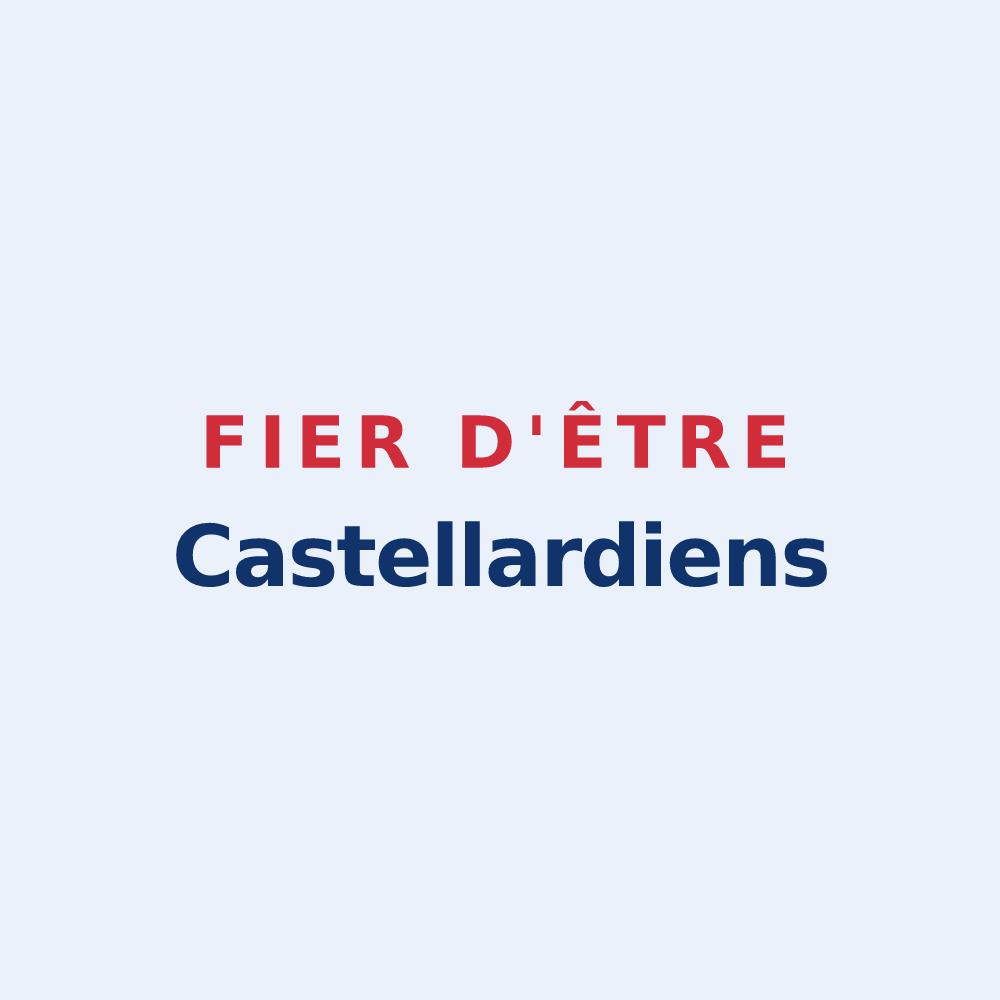Sticker « Fier d'être Castellardiens » — design pour Le Castellard-Mélan